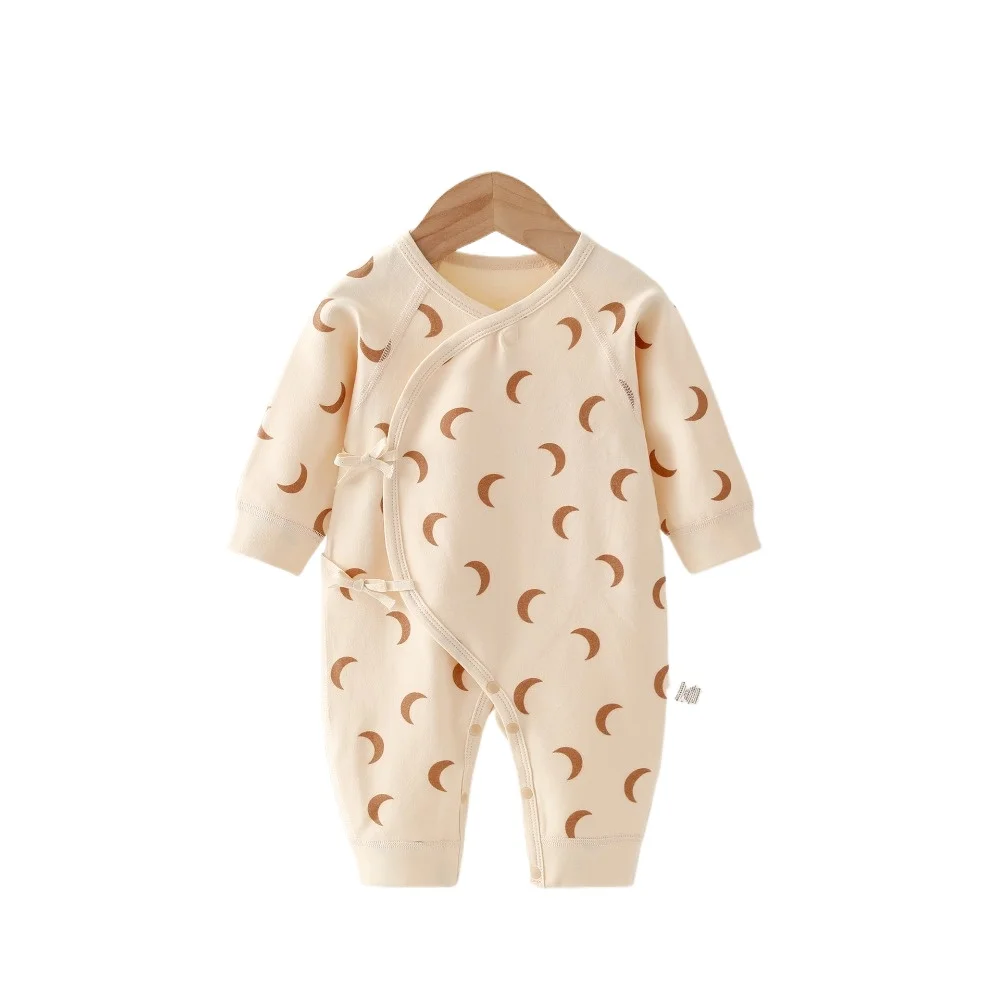 AYNIGIELL بالجملة ملابس الأطفال حديثي الولادة الربيع/الخريف القطن الطفل السروال القصير منامة للفتيات الفتيان الرضع ملابس المنزل ملابس الطفل