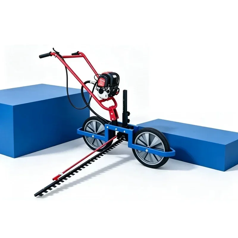 Hand-Pushed Hay Mower: Multi-Purpose All-in-One Machine for Close-Cut and Stalk Harvesting Specialized for Bupleurum