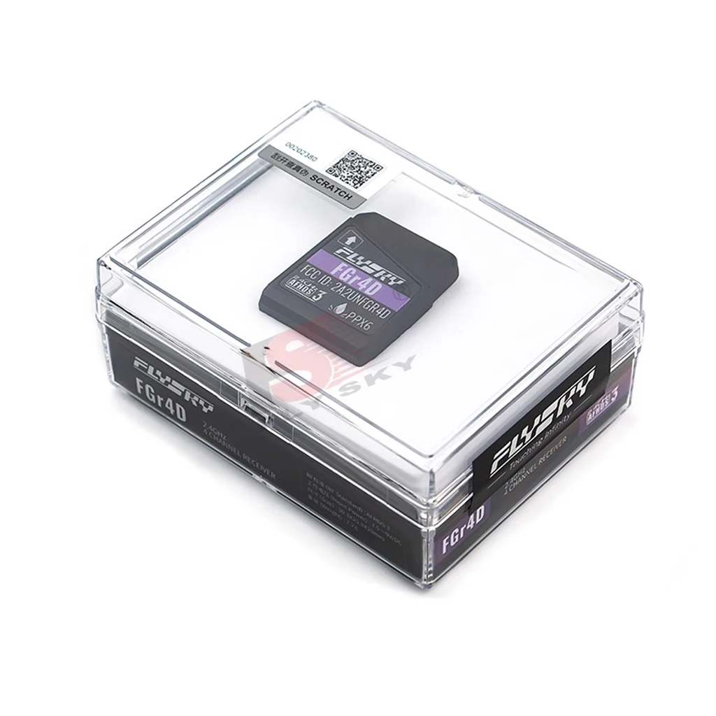 FlySky FGR4D 4-channel Bidirectional Receiver for RC Car Remote Control 4CH 2.4G Mini Receiver 3.5-8.4V Built-in Dual Antenna