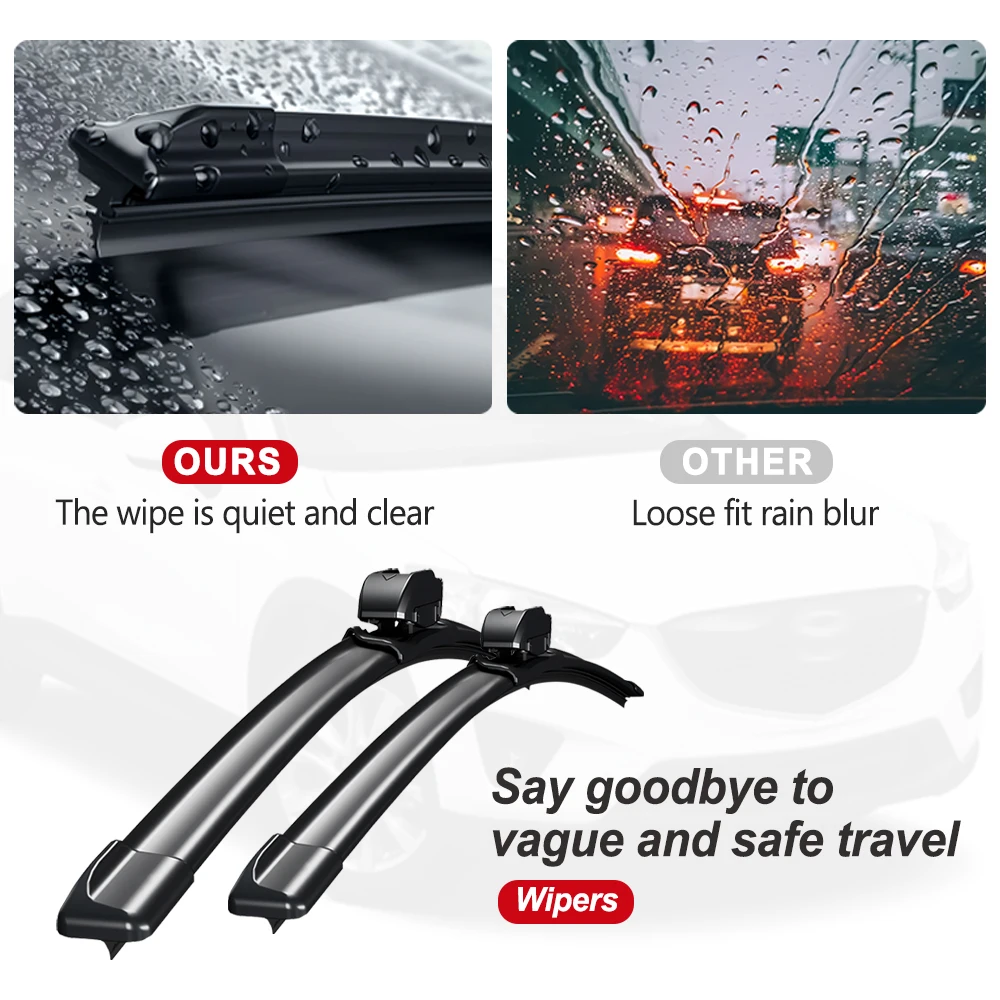 For Mazda CX-3 CX 3 CX3 2015-2025 Windshield Wiper Blade Car Wiper Refill 2PCS Car Accessories 2016 2018 2020 2022 2023 2024