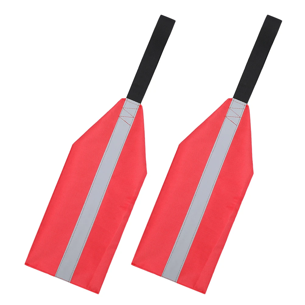 

2pcs Safety Flags Reflective Oxford Towing Banner for Kayak Canoe Boat Accessories Lightweight Foldable Design