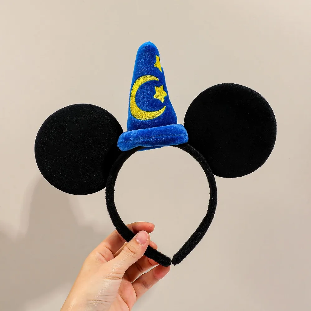 أغطية رأس ديزني التنكرية للحفلات والمناسبات الخاصة، عصابة شعر أنيقة، ميكي ماوس، ستار مون، إكسسوار شعر مزخرف