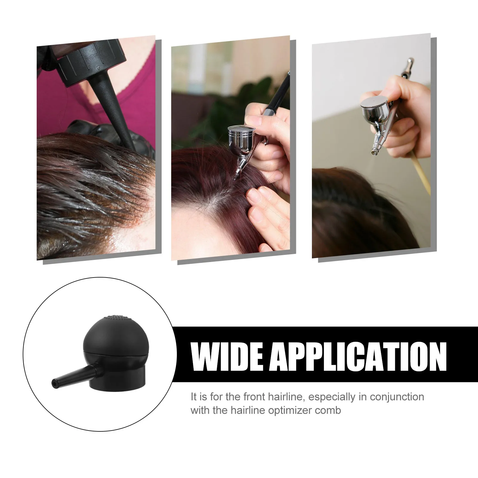 1Pcs Hair Building Fibers Spray Nozzle Precise Application Tool for Thinning Hairline Powder Sprayer Hairdressing Tool