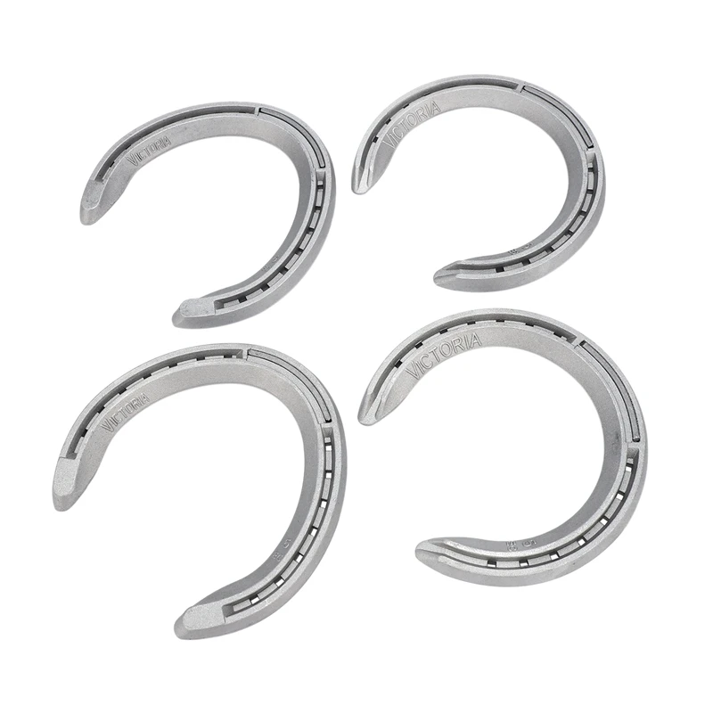 8Pcs 5 Horse Equipment Aluminum Alloy Horseshoes 2 Front + 2 Rear Farrier Tools For Tournament Play