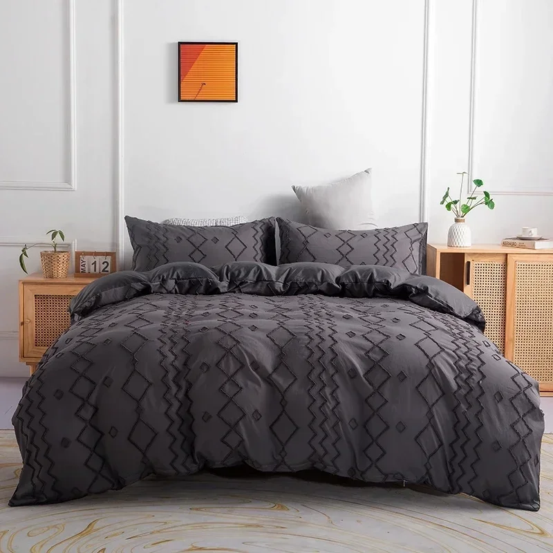 Nordic Plaid Duvet Cover Couple Bedding Set 135 Double Bed Cover 150 Twin Queen King Bed Linens Bedspread 220x240 Quilt Cover