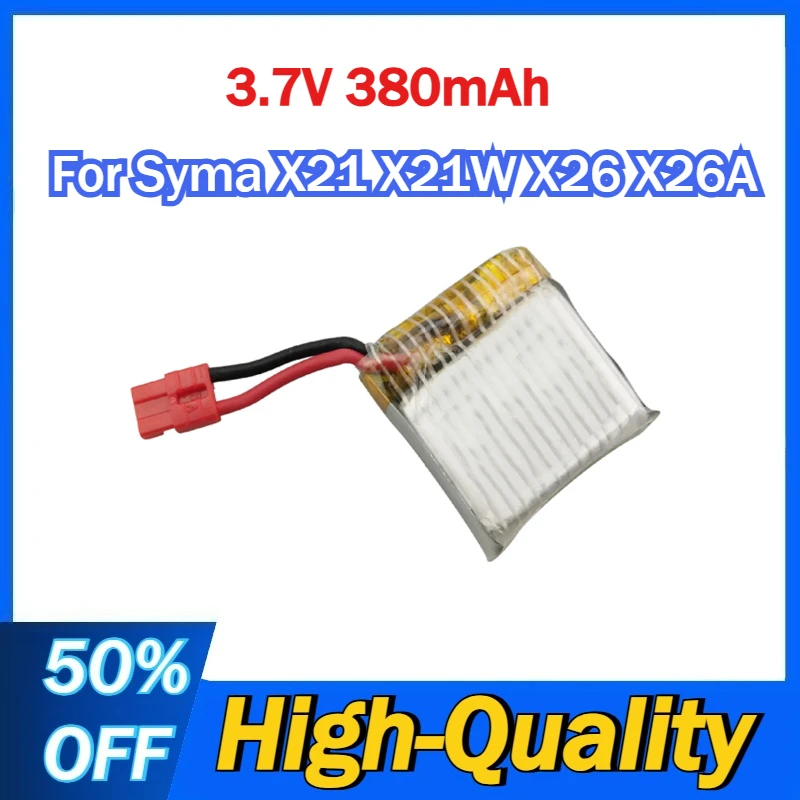 

3.7V 380mAh Lithium-ion Battery for Syma X21 X21W X26 X26A 4-axis Remote Control Drone Batterys