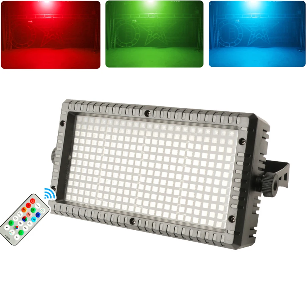 

RGB 3IN1 LED Strobe Effect Lights DMX / Remote Control LED Wall Washer Uplight with 48 Zones For Party Disco Dj Events Shows