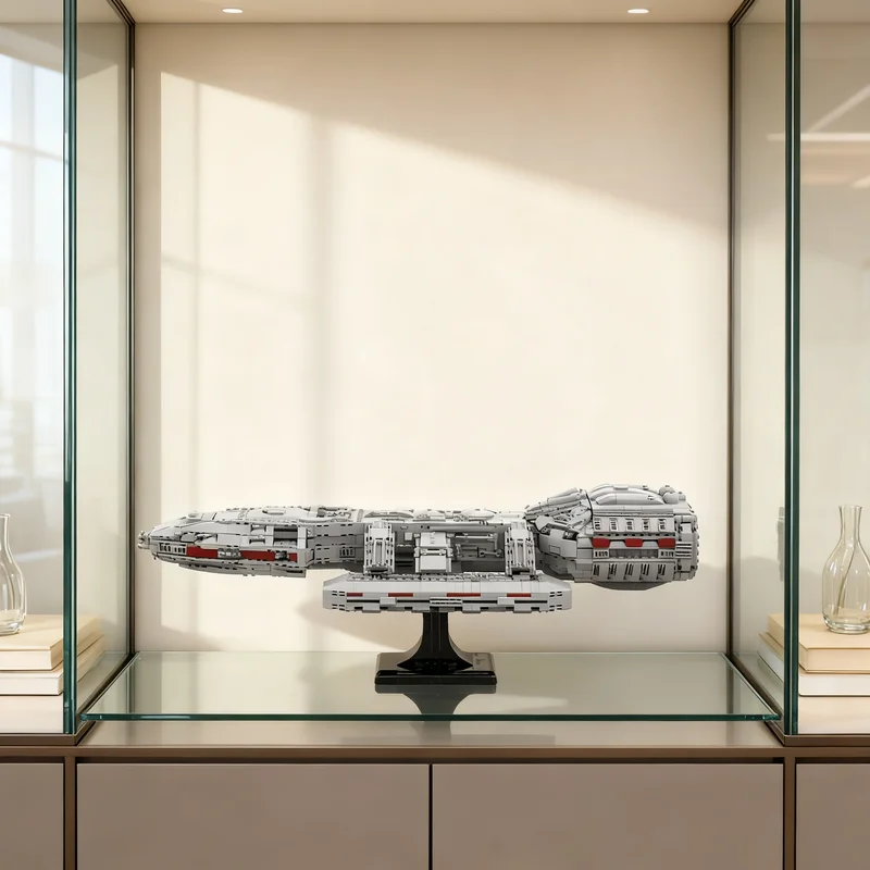 2222pcs MOC Battlestar Galactica Space Model Building Blocks Display Art Birthday Craft Assemble Creative Brick Education DIY