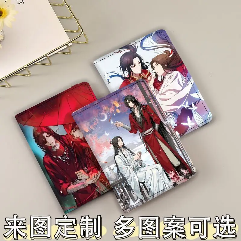 

Tian Guan Blessing Passport Protector Multi-Functional Travel Document Large Capacity Coin Purse Storage Card Holder Anime