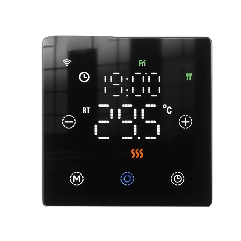 Digital WiFi Thermostat with 7 Day Programmable Schedule for Gas Boilers Remote Control via App and Voice Integration