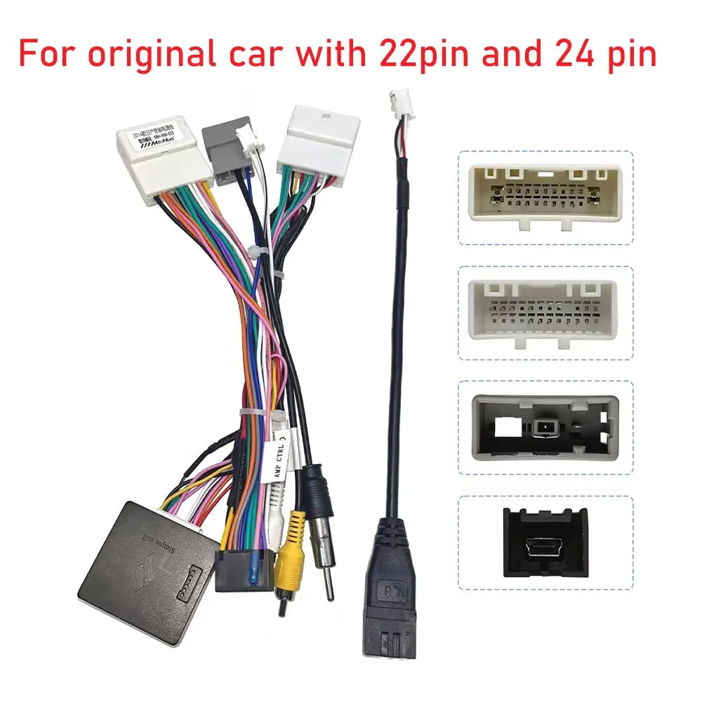 

android Car radio Wiring Harness connector Adapter Canbus Box For Nissan X-trail Qashqai Sylphy Sentra Kicks Navara Juke