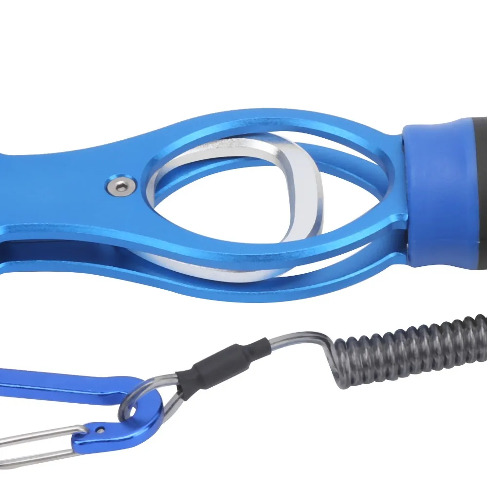 Aluminum Alloy Fish Controller Built-in Scale Non-Slip Handle Fish Lip Grip Lightweight 28cm Fish Scale Freshwater Fishing