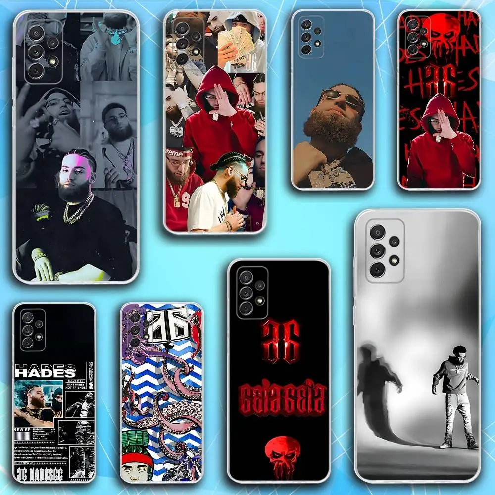 

Rapper H-Hades 66 Phone Case For Samsung S30,23,21,22,20, FE lite,S10,9,8,7 PIus Note20ultra Soft Transparent
