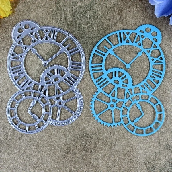 Clocks Time Axis DIY Scrapbook cutting dies Metal Die   For  Scrapbooking Photo Album Embossing Folder Stencil