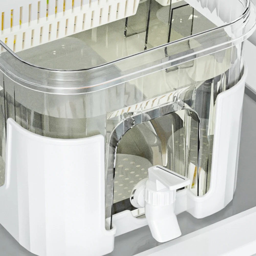 เหยือกน้ำผลไม้ตู้เย็นขนาด 5 ลิตรพร้อมก๊อกน้ำเหยือกน้ำเย็นบ้านเครื่องจ่ายเครื่องดื่มพลาสติกสำหรับห้องครัวปาร์ตี้แคมป์ปิ้ง