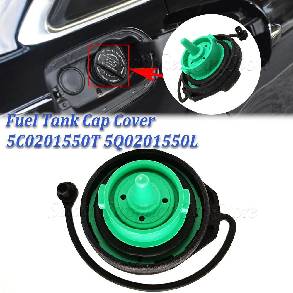 NEW For VW Tiguan Golf Jetta For Audi A4 A5 A8 S4 S5 S8 Q5 RS5 SQ5 1PC Car Fuel Tank Filler Gas Cap Cover 5Q0201550L 5C0201550T