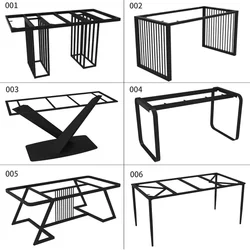 Duży stół ze stali nierdzewnej, stół jadalny, biurko, toaletka z podnóżkami barowymi, metalowy stojak, prosta czarna noga stołu