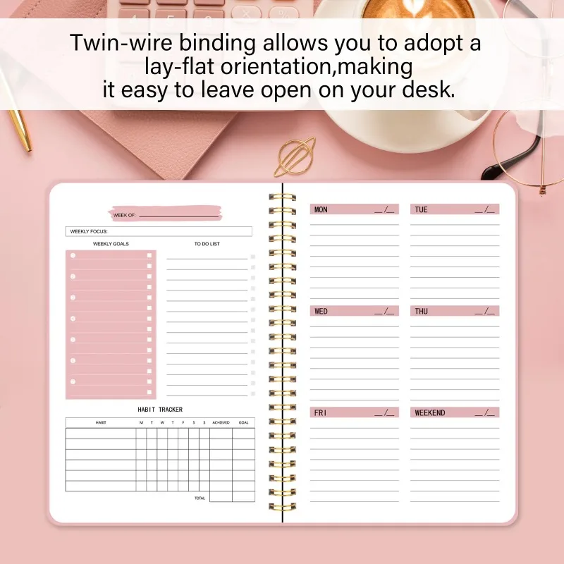 2024 Weekly Planner Agenda Notepad A5 Notebook 52 Weekly Planner Schedule Stationery School Office Supplies Stationery