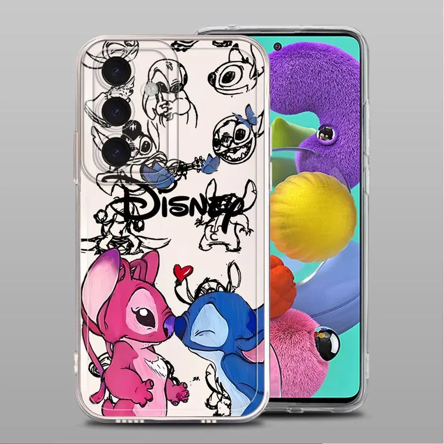 ديزني غرزة زاوية غطاء واضح لسامسونج غالاكسي A26 A24 A56 A33 A25 A14 A55 A23 A15 A36 A13 A34 A35 A73 A54 #4