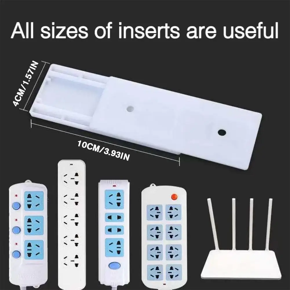 المقبس المثبت قوية Traceless الحائط التوصيل المثبت ملصق ذاتية اللصق سطح المكتب معلقة قطاع الطاقة منظم الكابلات #5