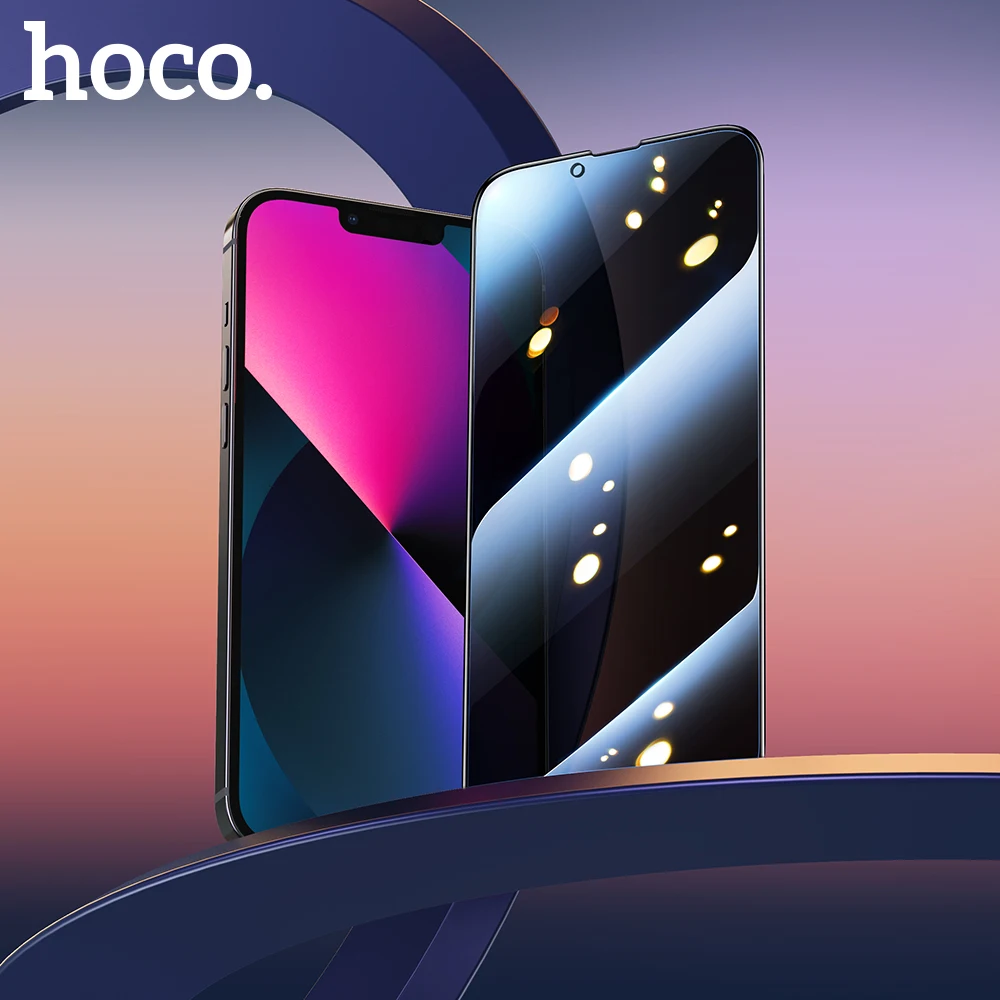 

HOCO for Apple iPhone 15 14 Plus 13 Pro Max HD Tempered Glass Film Screen Protector 3D Full Protective Cover Privacy Protection