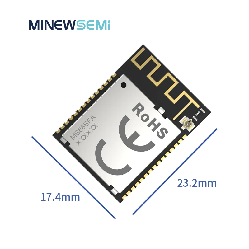 Bluetooth Low Energy nRF52840 PA Module MS88SFA8 Low-power Long Range Bluetooth 5.2 BLE Module with IPEX Antenna