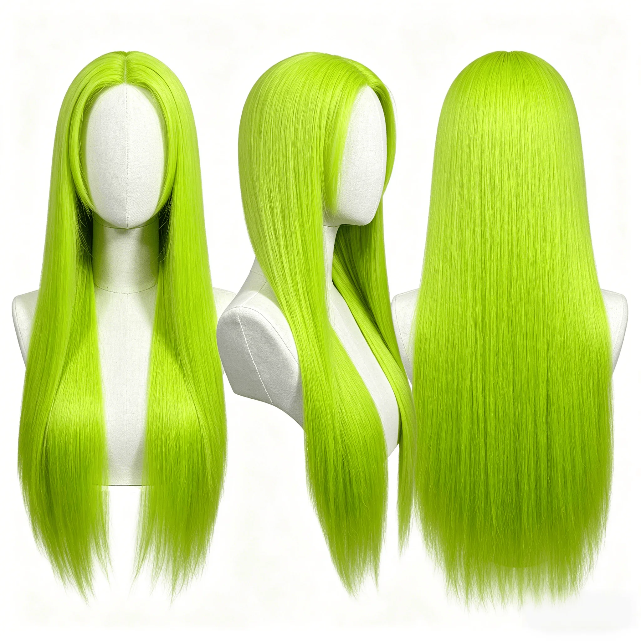 

Green Color 13x6 Lace Frontal Wigs Human Hair Wig Slik Straight Brazilian Remy Hair 13x4 Transparent Lace Front Wig For Women