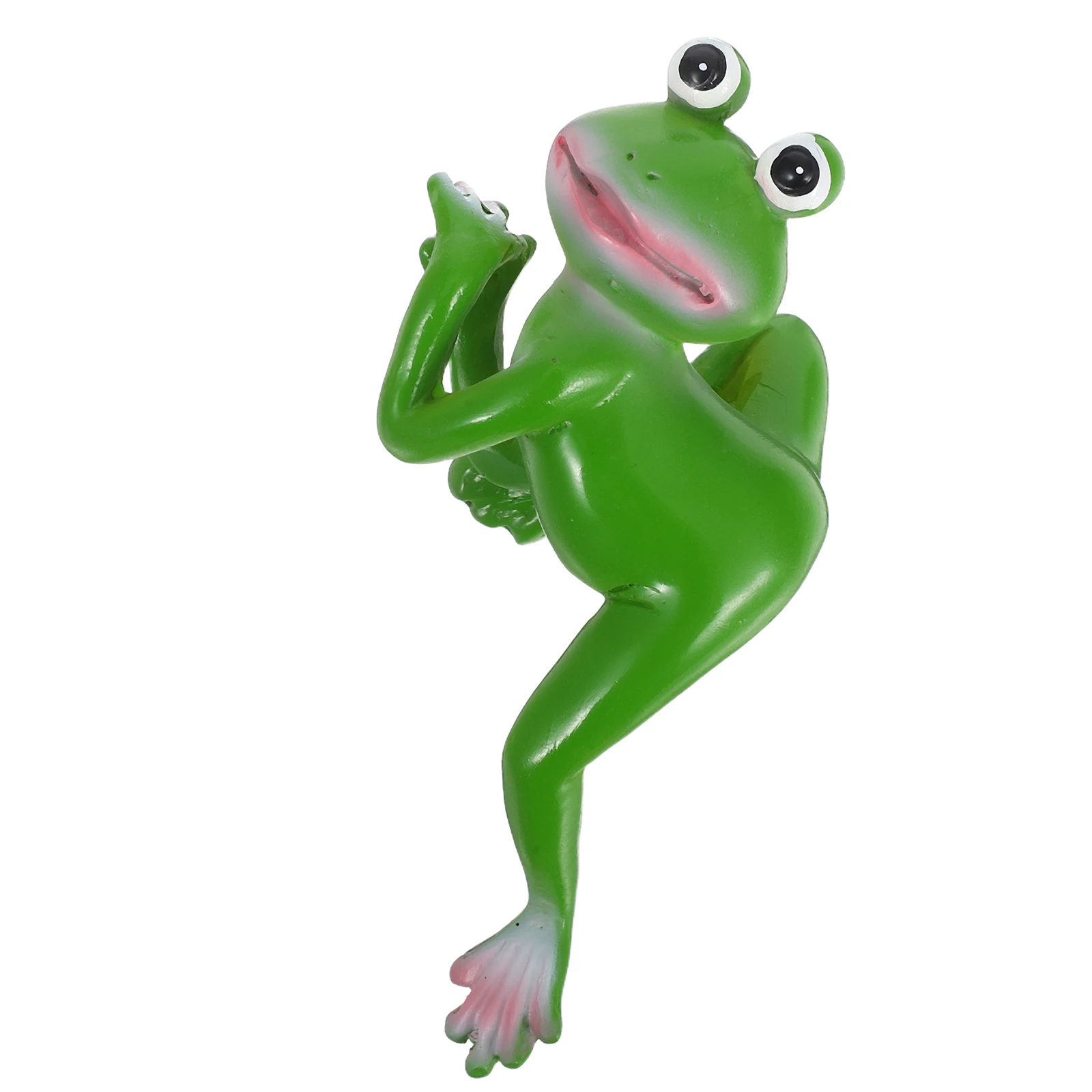 

Cute Frog Bonsai Decorative Ornaments Resin Climbing Flower Pot Hanging Garden Accessories Cartoon Miniature Statue