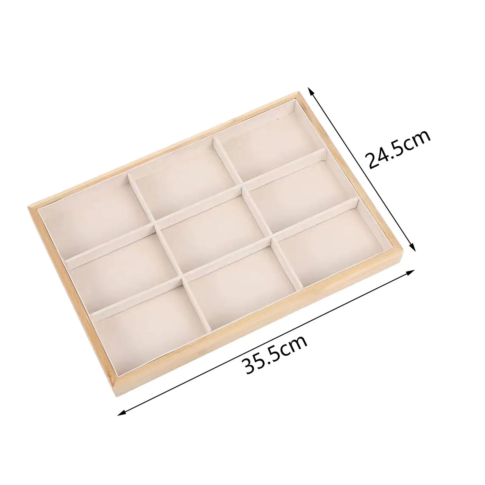 Jewelry Display Tray Jewelry Organizer for Selling Showcase Countertop Home