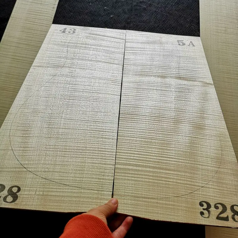 42 inch 5A master German tiger maple back side single board guitar material guitar making material