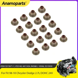 Engine Parts Valve Stem Seals Fit 2.7 L For Chrysler Sebring Dodge Stratus Avenger Jeep 2.7L DOHC 98-10