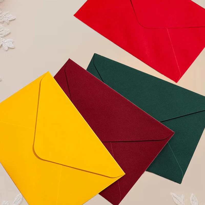 

50 шт. 175x125 мм конверты для свадебных приглашений, 120 г, зеленые, розовые, синие, бумажные, для малого бизнеса, канцелярские принадлежности, сумка для хранения