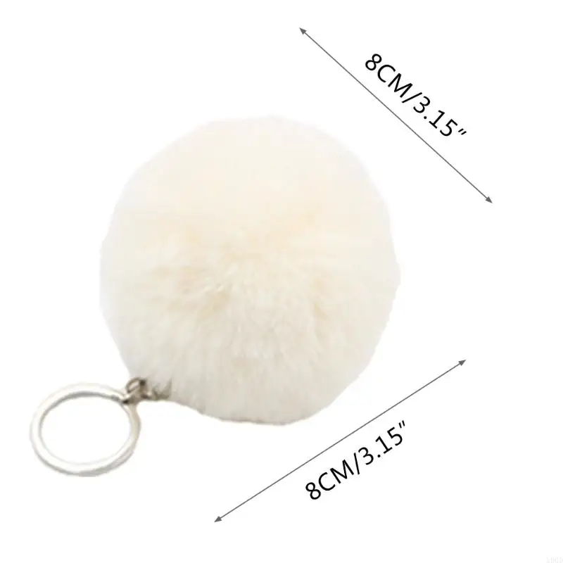 X90d 3 polegadas 3 polegadas macias pom pom chaveiro faux pompoms pompoms pingente bola charme para anel chave para