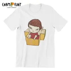 Men In The Box Cap Yoshitomo Nara  T Shirt  100% Cotton Clothes Crazy Short Sleeve Round Neck Tee Shirt Summer T-Shirt