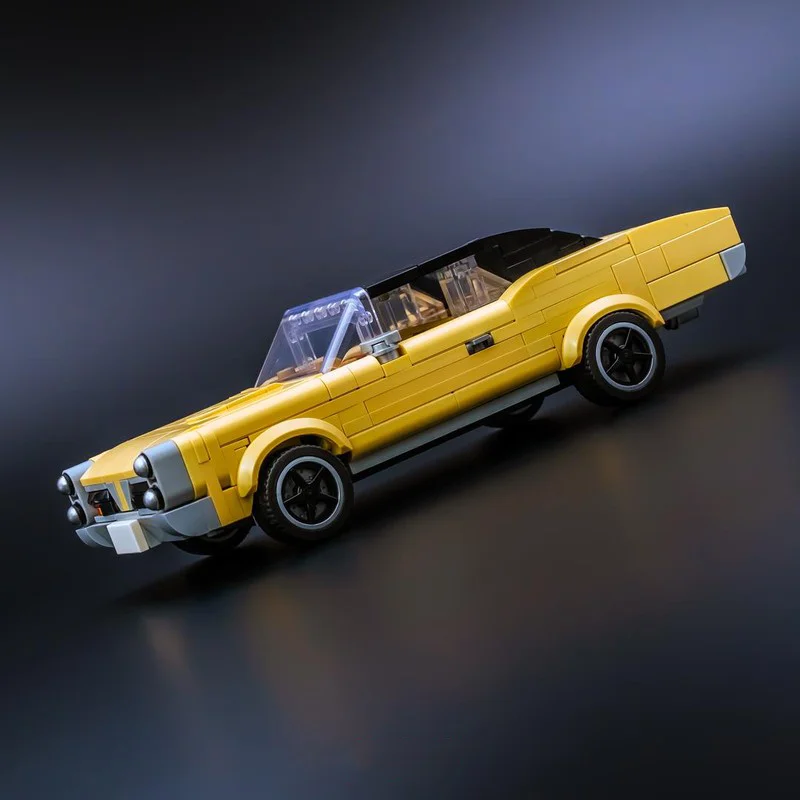 MOC Classic 1967 American Muscle Car Model 368pcs Building Blocks Retro Racing Vehicle DIY Bricks Toy Adult Collection Gift