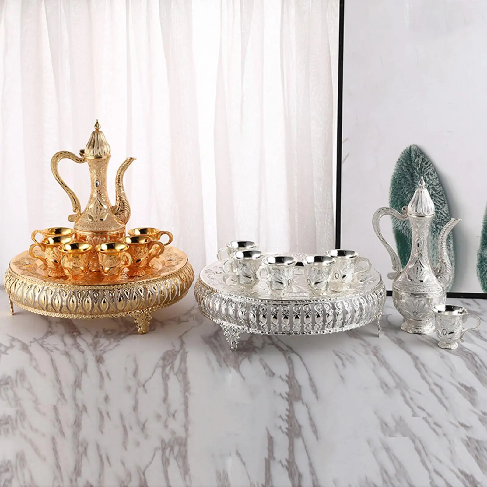 

Tea Service Set Turkish Coffee Cup Home Decor Decorative Luxury Drinkware Wine