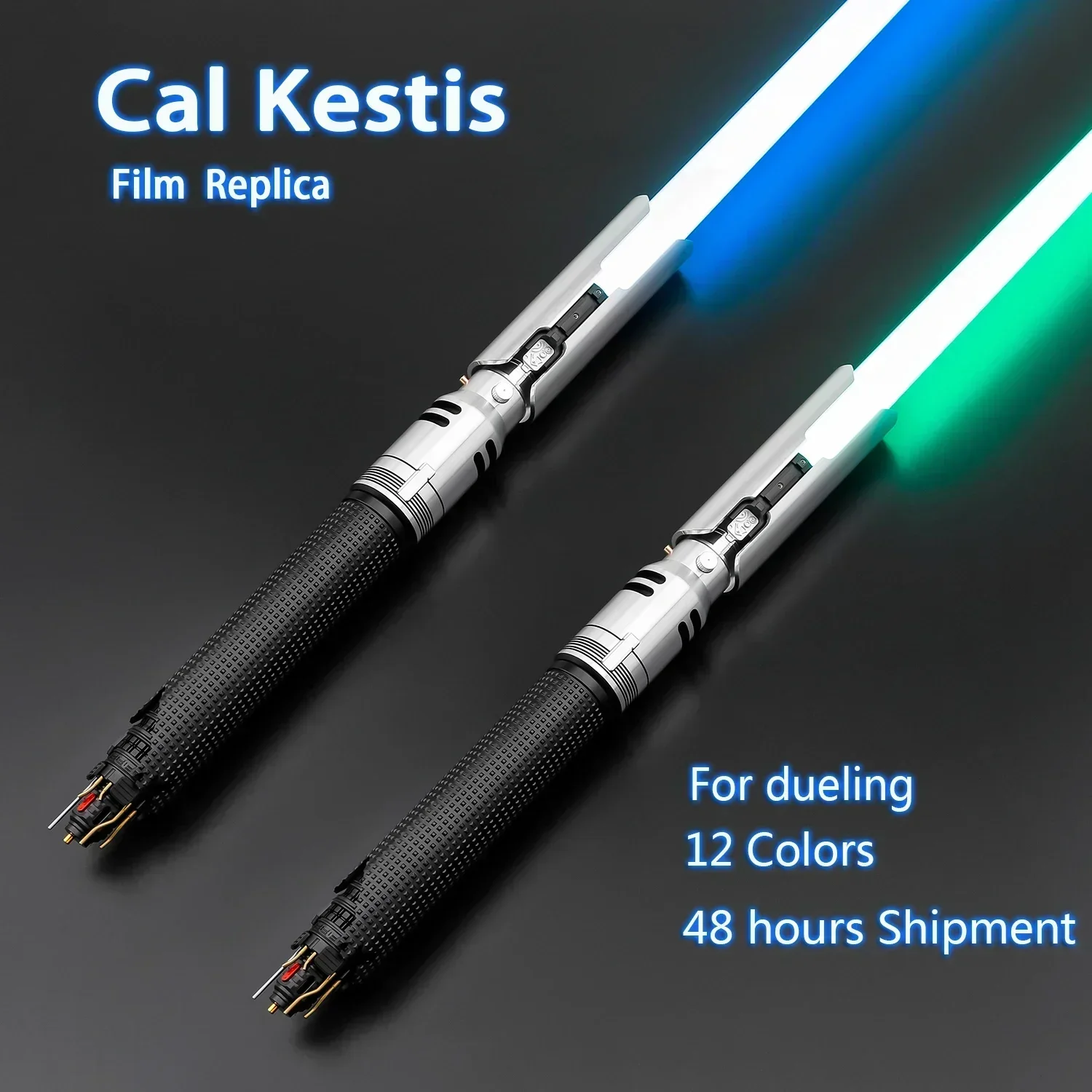 

TXQSABER Jedi Cal Kestis Replica Lightsaber Metal Hilt Heavy Dueling Proffie 2.2 Light Sword SNV4 Neo Pixel Laser Cosplay Gift