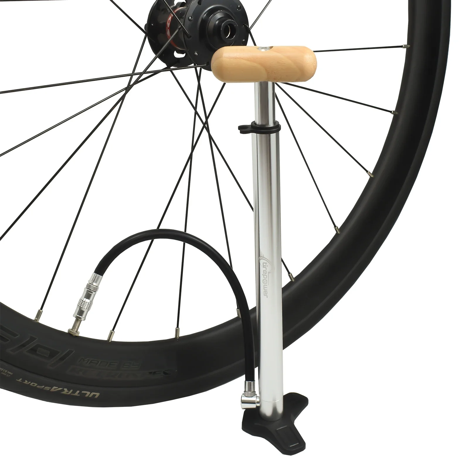 

High Pressure 150PSI Lightweight aluminum alloy Bicycle mini floor pump Bicycle Pump Compatible with Presta and Schrader Valve