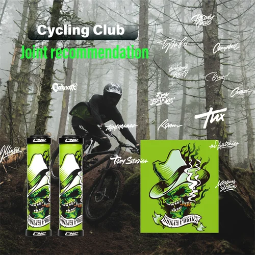Imagen 2 del producto Empuñaduras de bicicleta de montaña CNC, puños de silicona para manillar de bicicleta de Gel, bloqueo en accesorios de ciclismo, barras de mango elevador planas