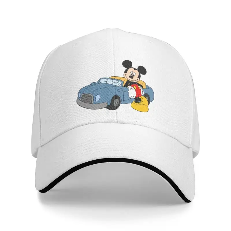 Custom Classic Unisex Mickey Mouse Car Cartoon Baseball Cap Adult Adjustable Dad Hat Men Women Sun Protection