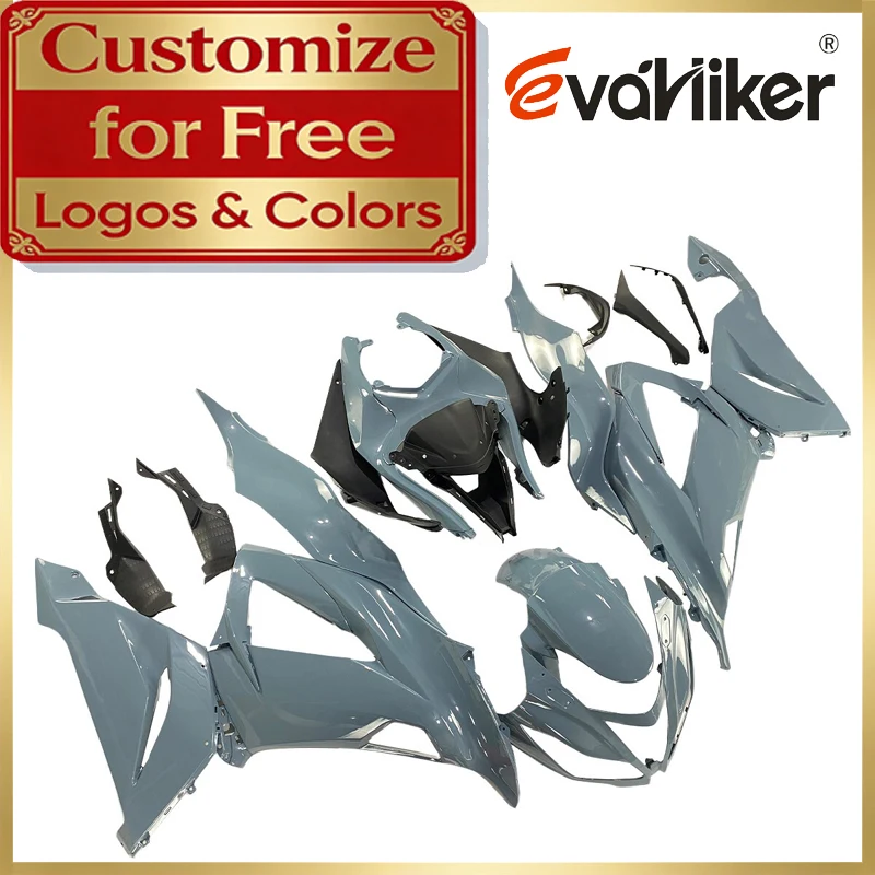 

Motorcycle Fairing ZX6R 2013 2014 2015 2016 2017 2018 gray ZX-6R 13-18 ABS Plastic Injection Mold Custom Color For Kawasaki