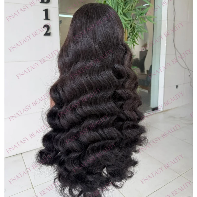 200Density Super Long 28Inch 100% Indian Human Hair 13x6 Lace Front Wigs for Black Women Glueless Deep Body Wave Full Lace Wigs