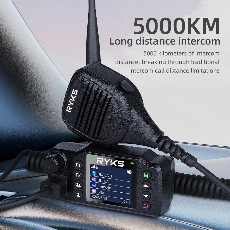 Poc Walkie Talkies Sim Card Vehicle Radios Global Ptt 5000Km Type-C Charger  For Urban Transportation Trucks, Taxis, Buses