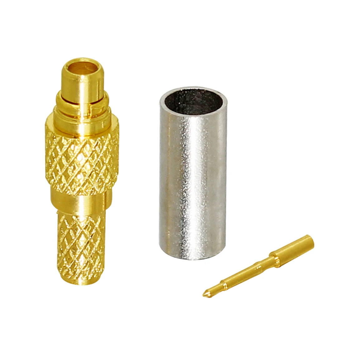 

1pc MMCX Male Plug RF Coax Convertor Crimp for RG316 RG174 LMR100 Cable Straight Goldplated NEW Wholesale