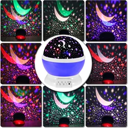 Veilleuse Star-Gazing pour chambre à coucher, budgétaire Starlight rotatif et enchanteur, USB-62, décoration basse tension sécurisée