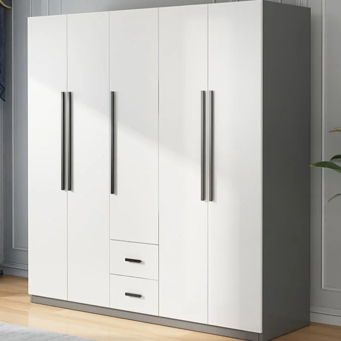 غرفة نوم منزلية قابلة للتخصيص، خزانة تخزين بسيطة، خزانة ملابس للأطفال في لوح حبيبي للإيجار، شقق صغيرة، باب من الخشب الصلب #3