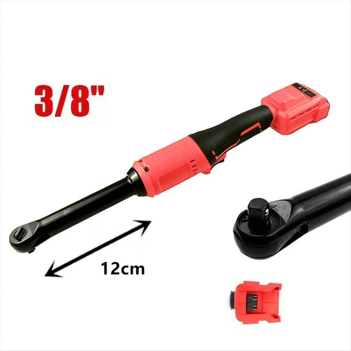 T28C! For Milwaukee 18V Battery Brushless Ratchet Wrench 600NM Extended Long Head 3/8