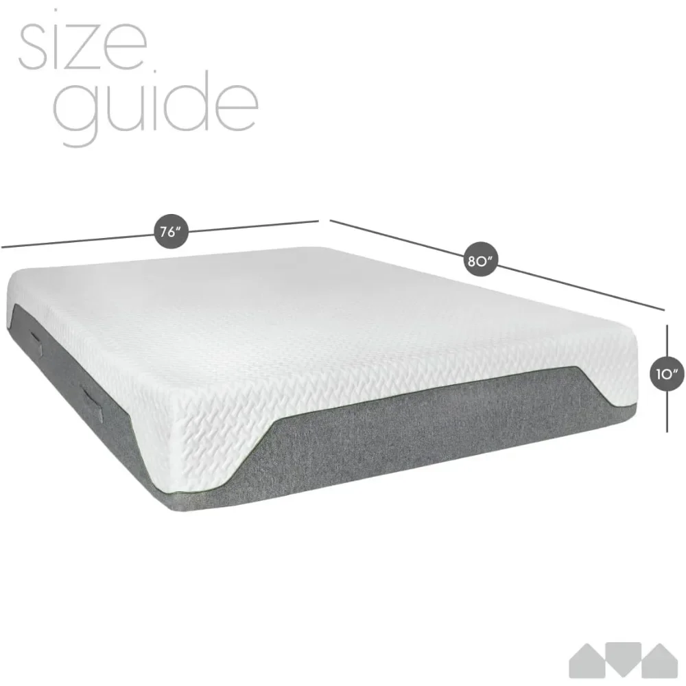 King Size Mattress, Pressure Relieving, 10 Inch Classic Firm Memory Foam Mattress