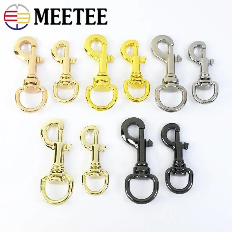 

Meetee 10/20/30Pcs 12/15mm Metal Buckle Keychain Swivel Lobster Snap Clasp Handbag Strap Connect Hook DIY Bag Hardware Accessory