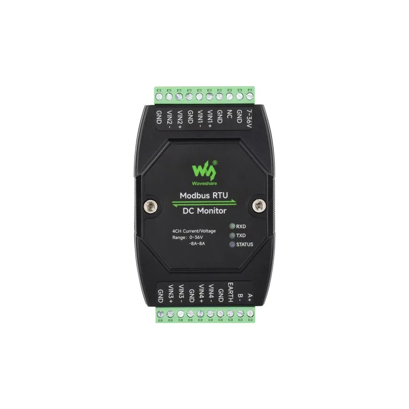 Industrial 4-Ch DC Monitoring Module 16-bit High-Precision Acquisition board for Voltage and Current Measurement
